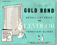 Gold Bond Retail Price List for Levolor Venetian Blinds