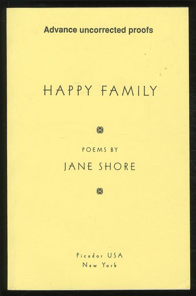 New York: Picador, 1999. Softcover. Fine. Uncorrected proof. Wrappers. About fine with publisher's i...