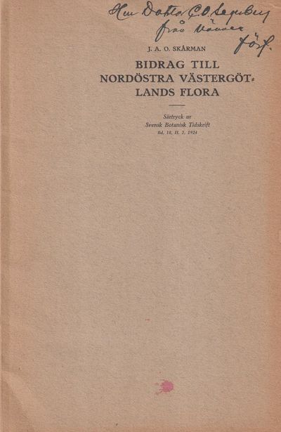 Bidrag till nordöstra Västergötlands flora [=…