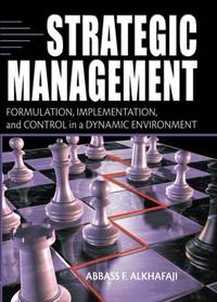 Strategic Management: Formulation, Implementation, and Control in a Dynamic Environment.