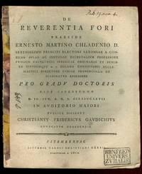 De Reverentia Fori Praeside Ernesto Martino Chladenio D.