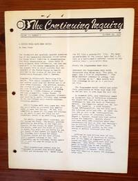 The Continuing Inquiry (newsletter re: JFK assassination) by (John F Kennedy Assassination) Penn Jones, Jr. (editor) - 1978