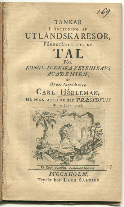 Tankar i anledning af utländska resor, förestälte…