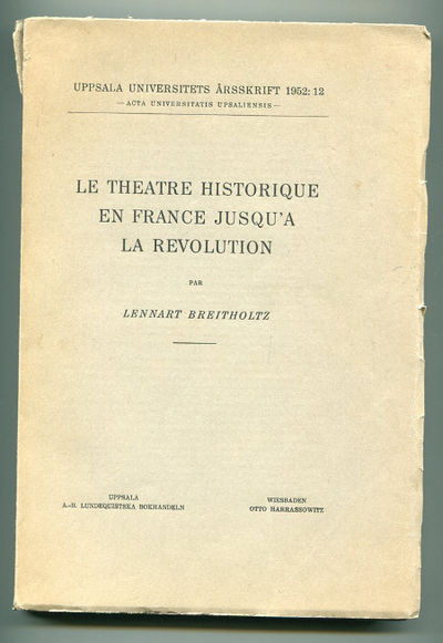 Le theatre historique en France jusqu’a la…
