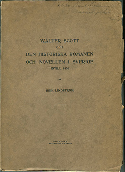 Walter Scott och den historiska romanen och…