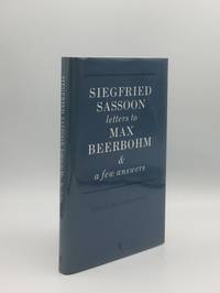 LETTERS TO MAX BEERBOHM With A Few Answers by SASSOON Siegfried, HART-DAVIES Rupert