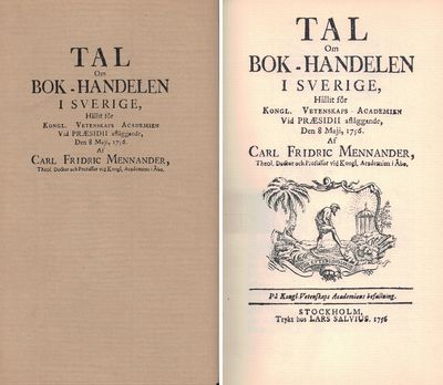 Tal om bok-handelen i Sverige, Hållit för Kongl.…