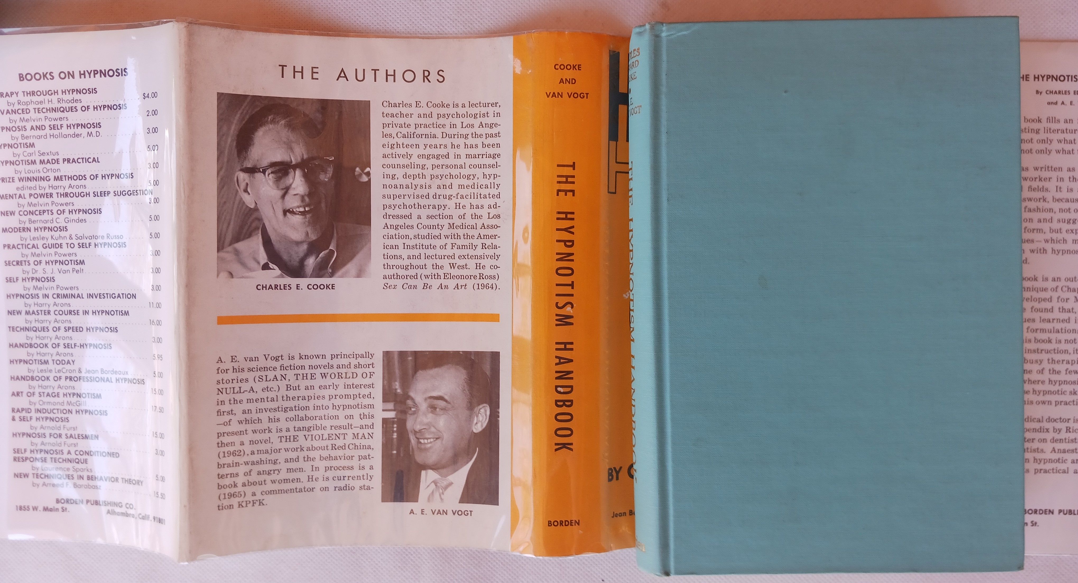 Biblio The Hypnotism Handbook By Cooke Charles Edward Van Vogt A