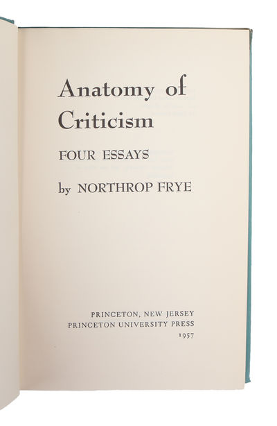 Anatomy of Criticism. Four Essays. (photo 2)