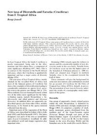 New taxa of Diceratella and Farsetia (Cruciferae)…