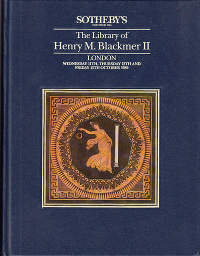 The library of Henry Myron Blackmer II. Days of…