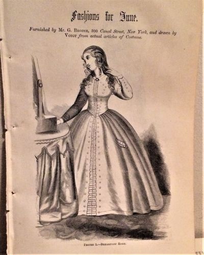 Fashions for June 1865, Fashion Plate by Voigt | 1865 | Harper