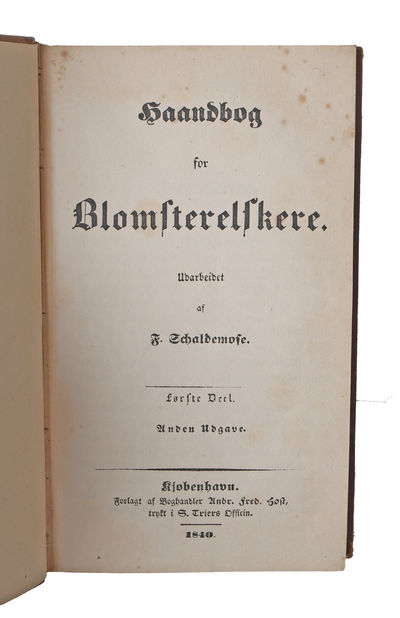 Haandbog for Blomsterelskere. 1.-2. Deel. (1. Del i 2. Udg.). (photo 2)