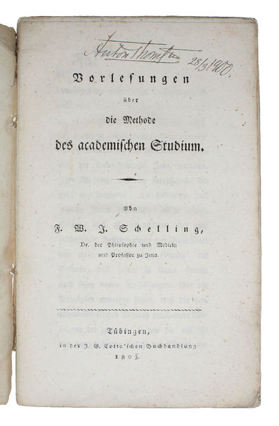 Vorlesungen über die Methode des akademischen Studiums. (photo 2)