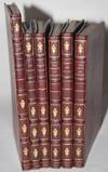 Set of the Six "Christmas Books" or Satiric Novellas Thackeray Both Wrote and Illustrated, using the pseudonym T. A. Titmarsh, [including] Mrs. Perkin's Ball (1847), Our Street (1848), Doctor Birch (1849), Rebecca and Rowena (1850), The Kickleburys on the Rhine (1850) and The Rose and the Ring (1855)
