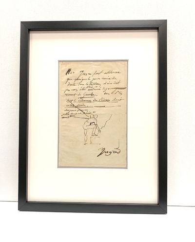 INGRES Sketch of a figure in a Letter about drawing the human form in window light