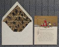 VINTAGE CHRISTMAS CARD &quot;MAY THE PEACE OF ALLAH&quot;.  DECORATED ENVELOPE. - 