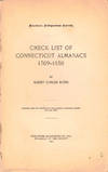 Check List of Connecticut Almanacs 1709-1850