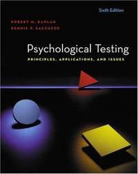 Psychological Testing : Principles, Applications, and Issues