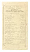 Longfellow Memorial Programme, February 26, 1886