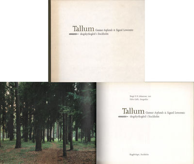 TALLUM. Gunnar Asplunds & Sigurd Lewerentz…