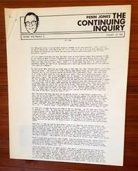 The Continuing Inquiry (newsletter re: JFK assassination) by (John F Kennedy Assassination) Penn Jones, Jr. (editor) - 1982