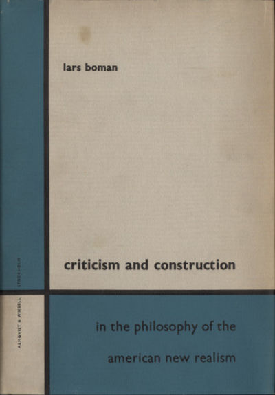 CRITICISM AND CONSTRUCTION IN THE PHILOSOPHY OF…