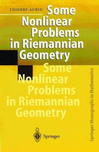 Some Nonlinear Problems in Riemannian Geometry