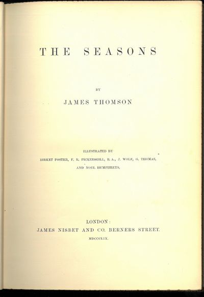 The Seasons. Illustrated by Birket Forster, F.R.…