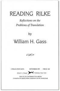 Reading Rilke: Reflections on the Problems of Translation.