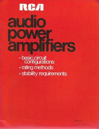 RCA Audio Power Amplifiers (APA-550) by RCA Technical Writers - 1973