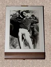 MALE NUDE: "YOUNG EQUESTRIAN WITH HORSE" BLACK-AND-WHITE PHOTOGRAPH