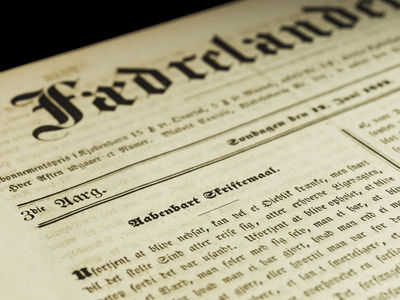 Aabenbart Skriftemaal. [Printed in: Fædrelandet…