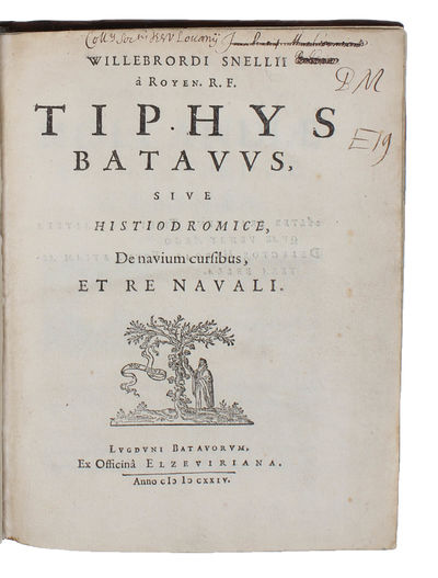 Tiphys Batavus sive Histiodromice, De navium cursibus, et re navali. - [COINING THE TERM "LOXODROME" AND FORESHADOWING THE DIFFERENTIAL TRIANGLE OF PASCAL] (photo 2)