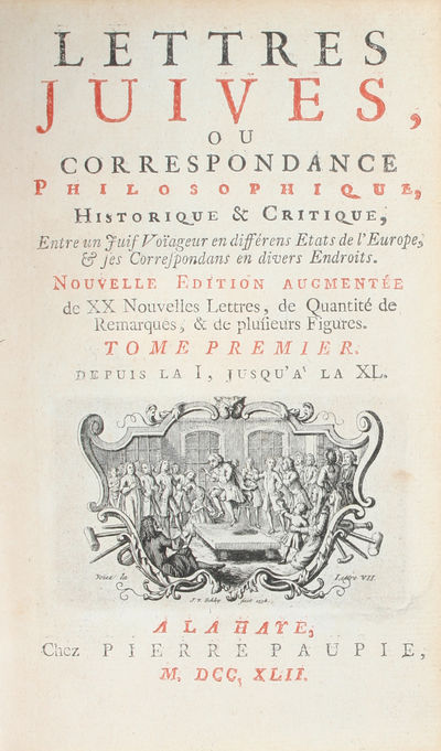 Lettres Juives, ou Correspondance Philosophique, Historique Critique. Nouvelle edition augmentée de XX Nouvelles Lettres. 6 vols. (photo 4)