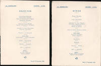 cover of Group of Menus for the Compagnie des Messageries Martimes, Paquebot "La Marseillaise."1951.