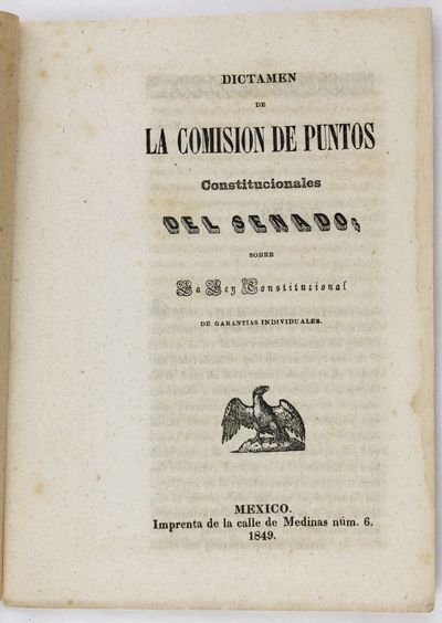 Dictamen de la Comision de Puntos...; (photo 1)