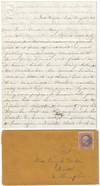 1862 – A letter from one cousin to another expressing concern for the Union and worrying about soldiers who had been captured