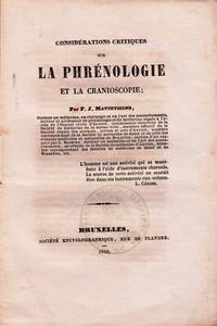 cover of Considérations Critiques sur la Phrénologie et la Cranioscopie