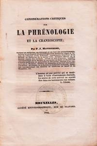 Considérations Critiques sur la Phrénologie et la Cranioscopie