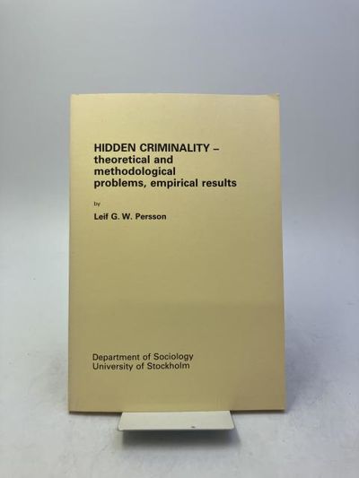 Hidden Criminality - Theoretical and…