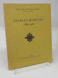 cover of The Monotype Recorder: Stanley Morison 1889-1967