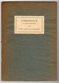 JAHRESZEITEN: EIN BUCH GEDICHTE