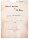 Woman Suffrage and the Home. Interurban Woman Suffrage Series No. 4