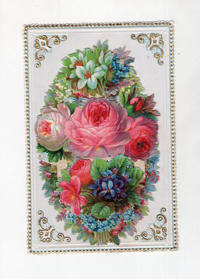 Multilayered Happy New Year's Card with Hidden Messages and Images