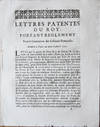 Lettres Patentes Du Roy, Portant Reglement Pour le Commerce des Colonies Françoises. Données à Paris au mois d’Avril 1717.