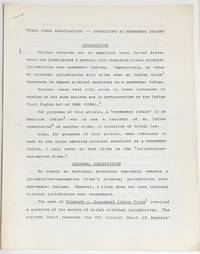 Tribal power emasculation? Infractions by nonmember Indians