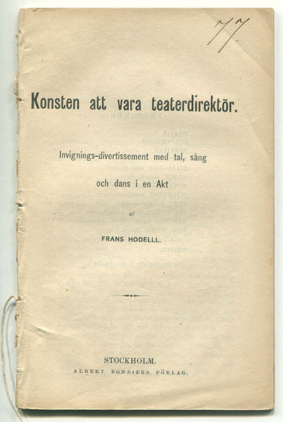 Konsten att vara teaterdirektör.…
