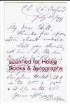 Autograph Letter Signed