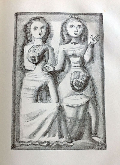 Liriche di Saffo: 12 lithographs in full page by Massimo Campigli.